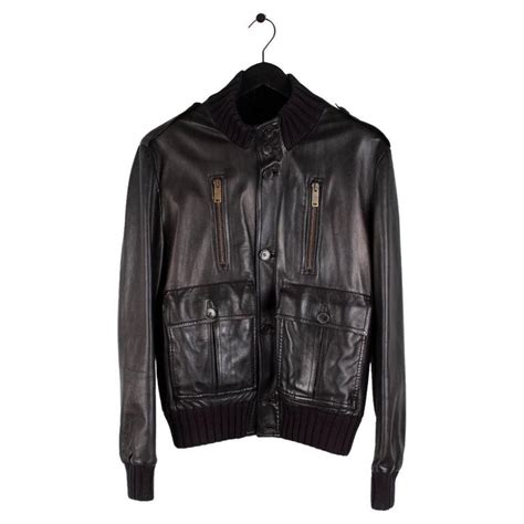 Gucci Madonna Leather Men Jacket Size 54IT(Large) S127